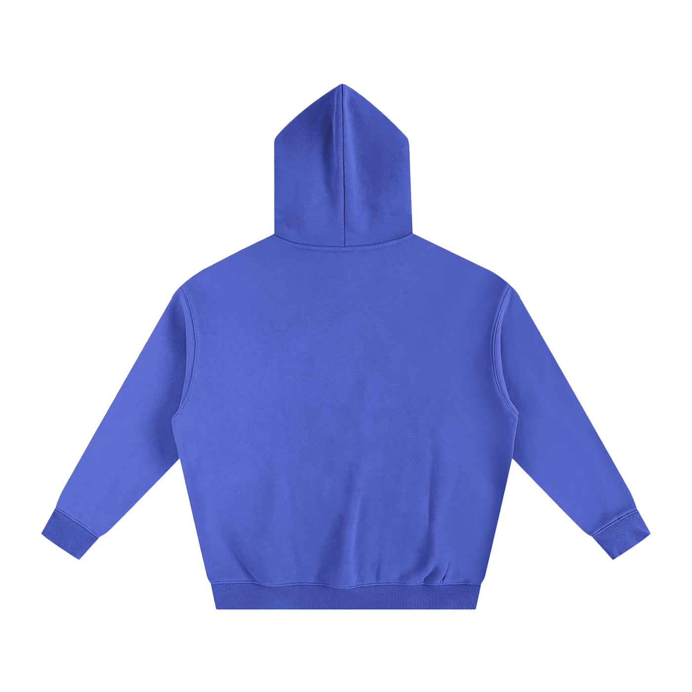 Oversize Fleeced Hoodie Blue/White