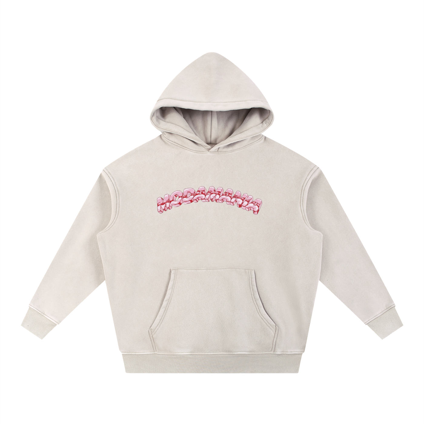 Oversize Hoodie pink logo