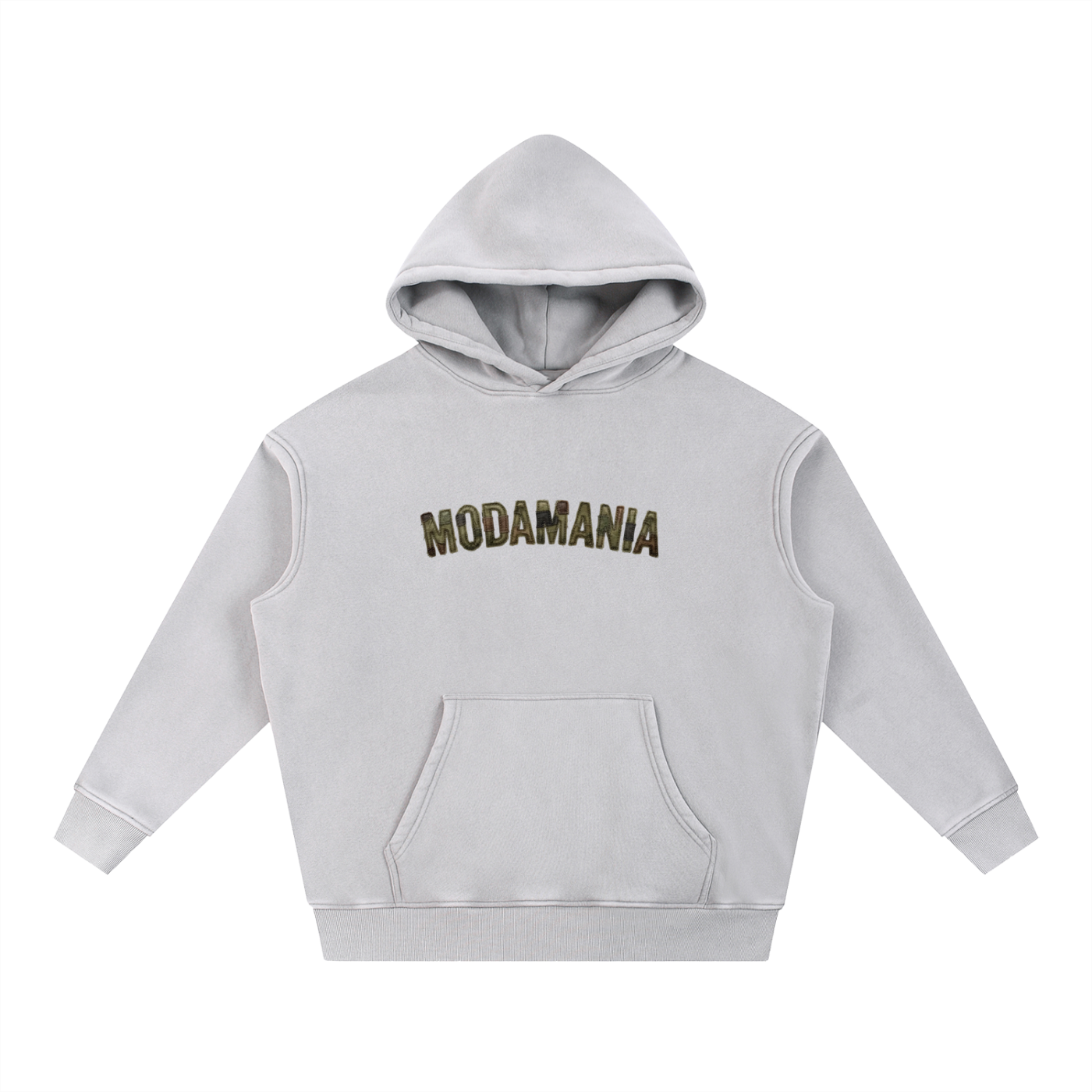 Snow Wash Fleece Oversize Hoodie green logo
