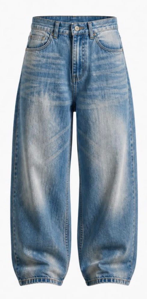 Baggy Jeans Thorned Winged Hearts