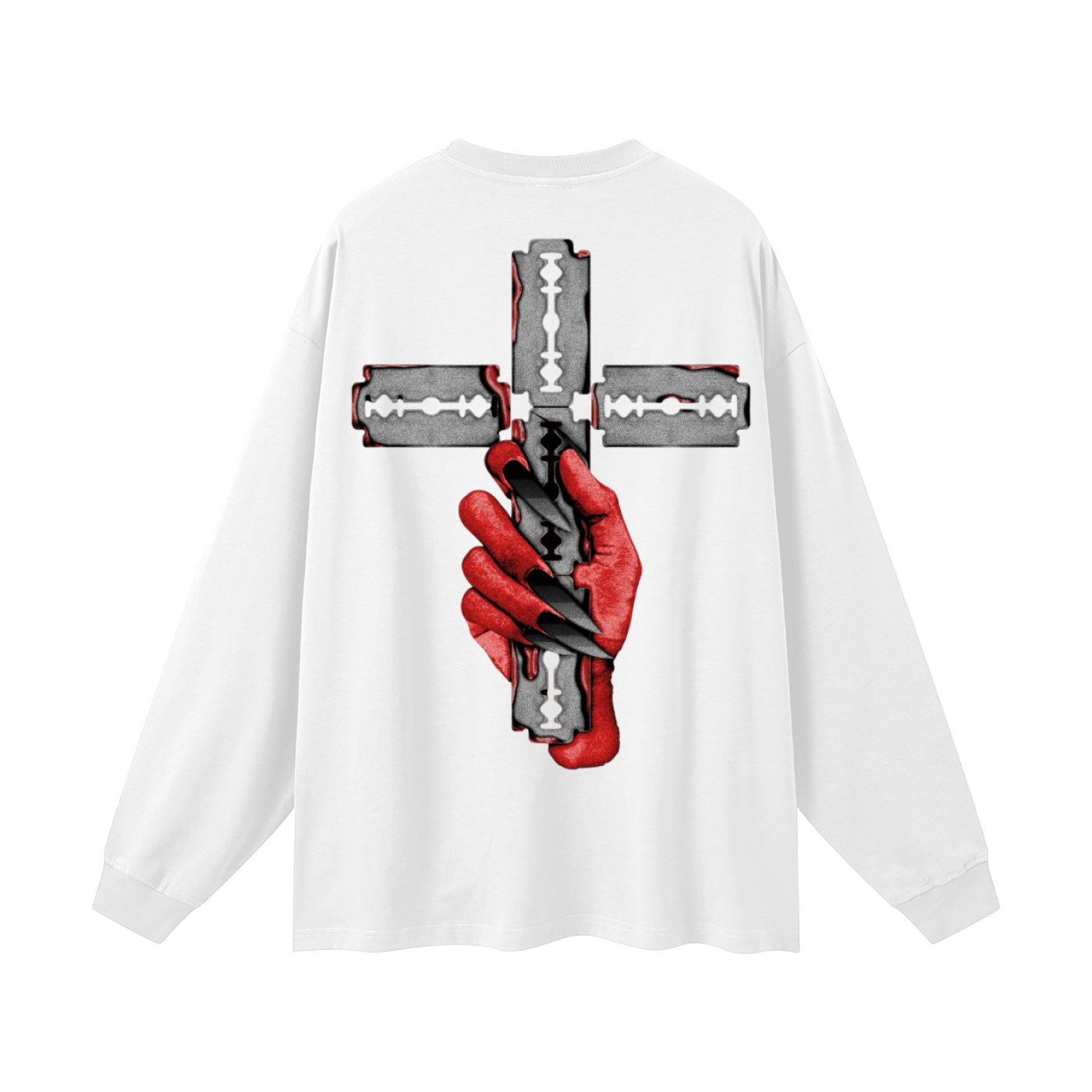 Unisex Long Sleeve Devil Hands