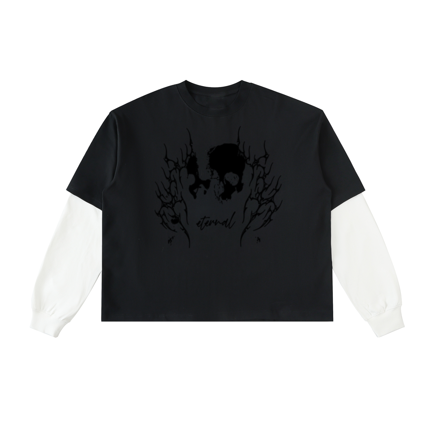Layered Contrast Sleeve black