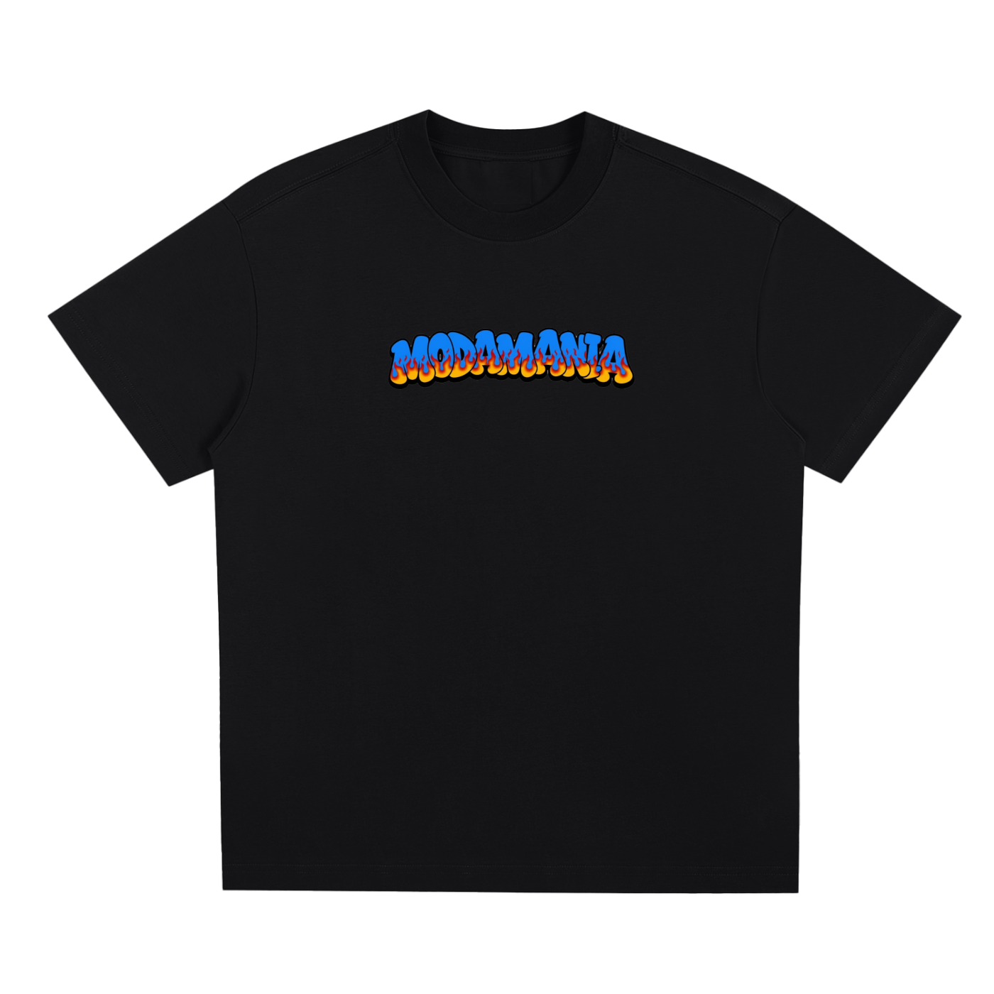 Oversized T-Shirt blue/flammes