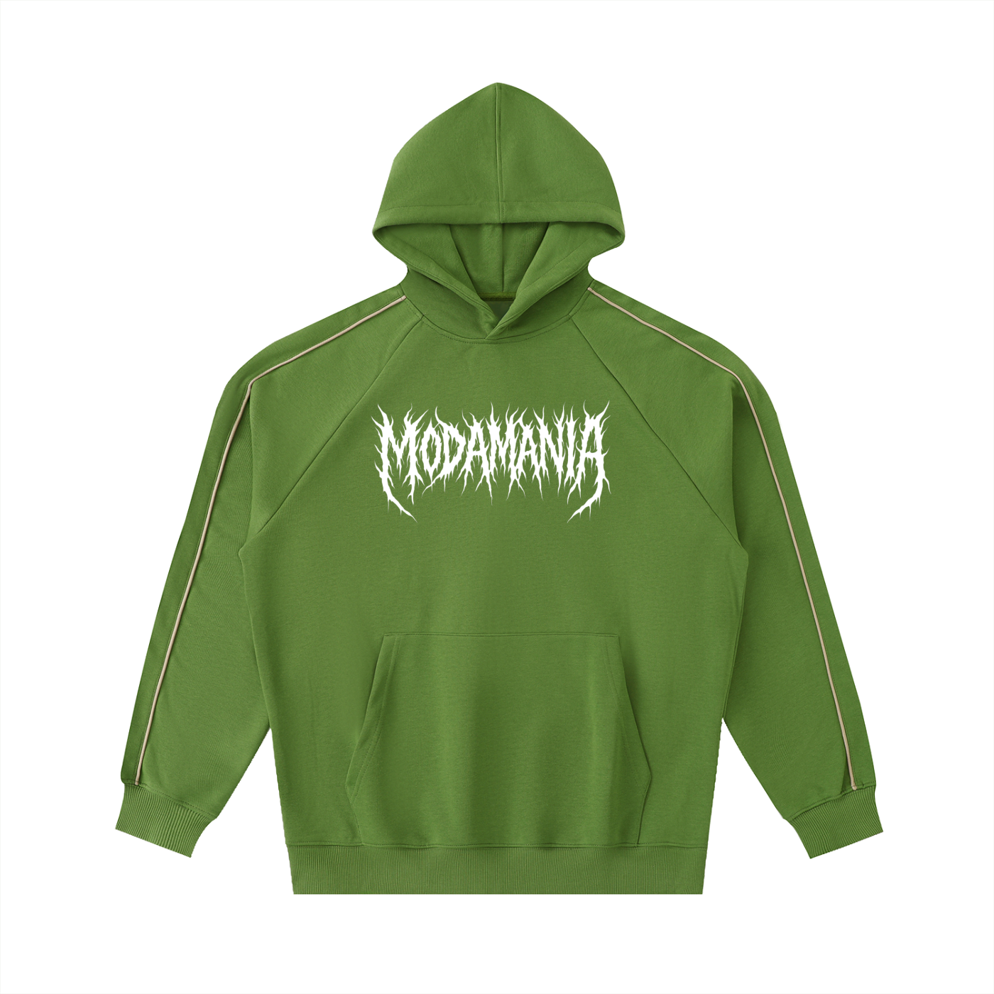 Contrast Piping Raglan Hoodie