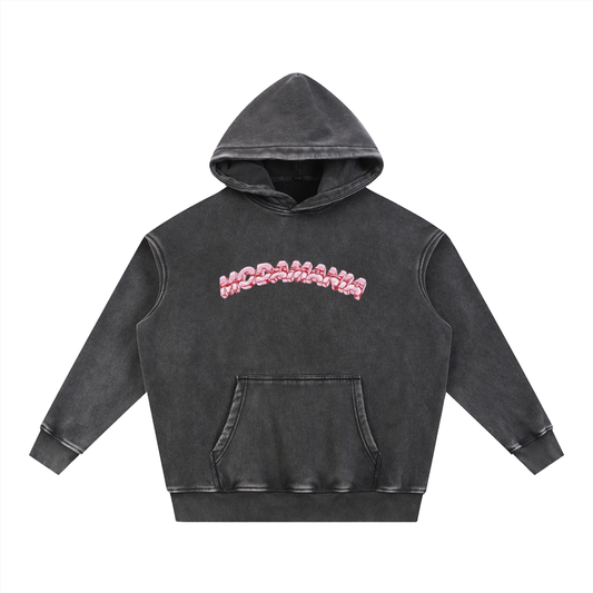 Oversize Hoodie pink logo