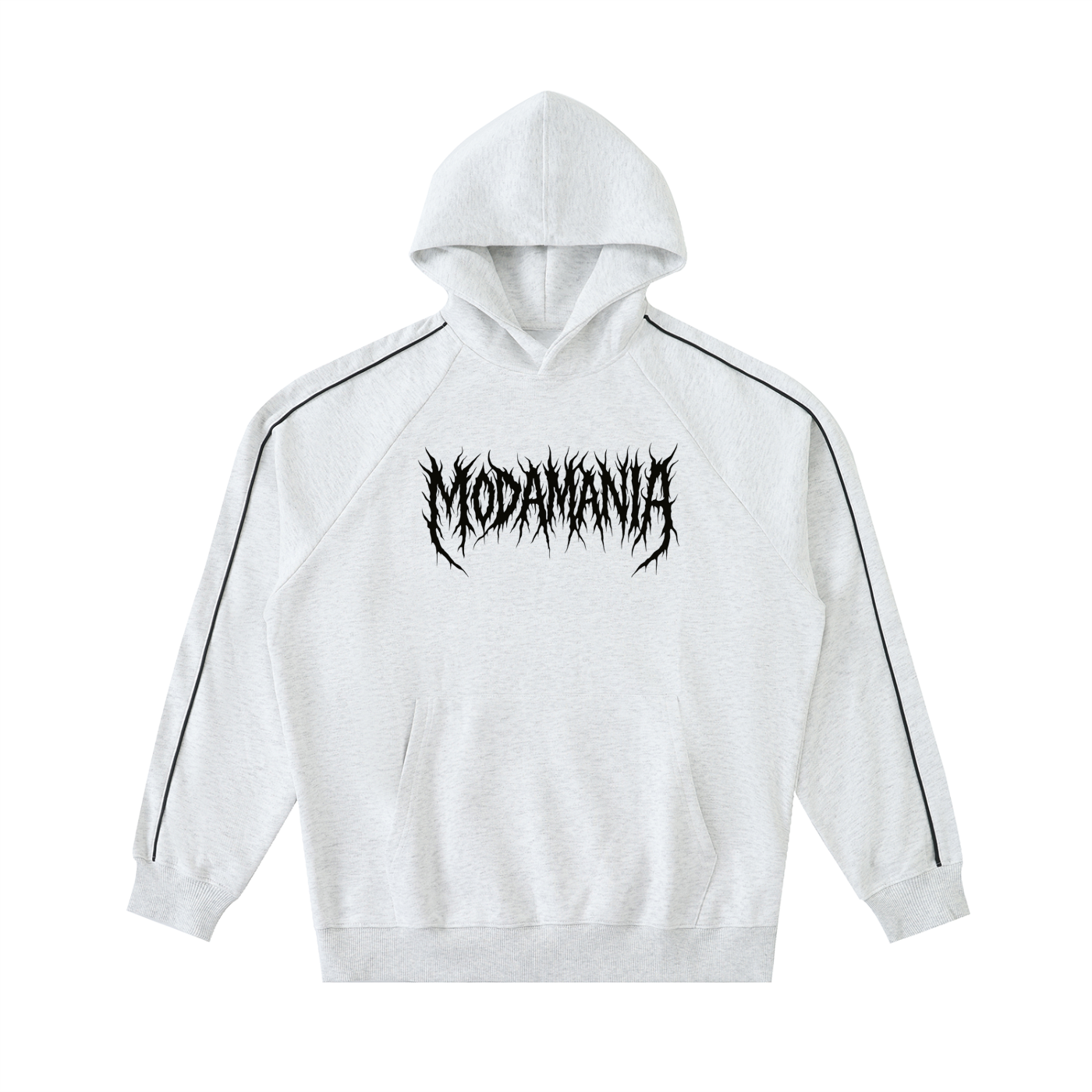 Contrast Piping Raglan Hoodie