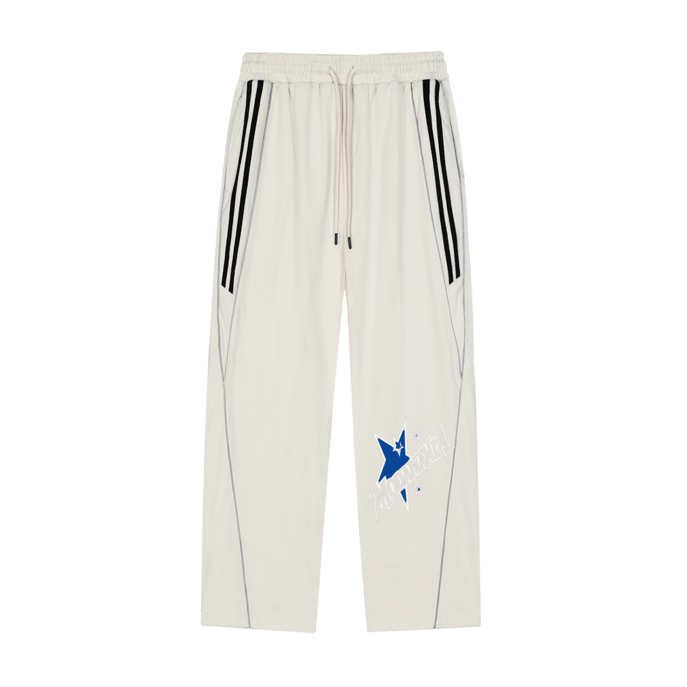 Reflection Striped Straight-Leg Sweatpants