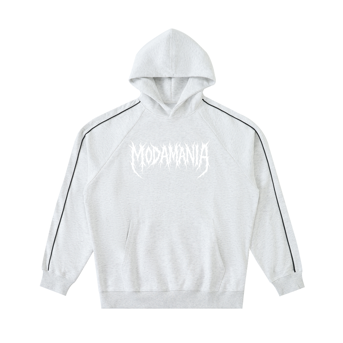 Contrast Piping Raglan Hoodie