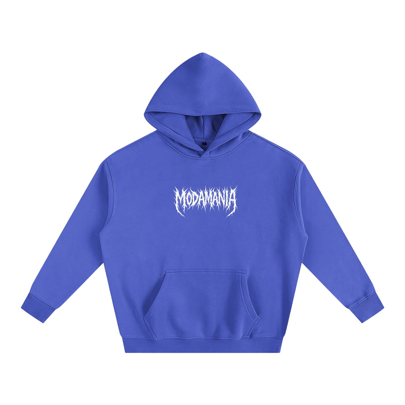 Oversize Fleeced Hoodie Blue/White