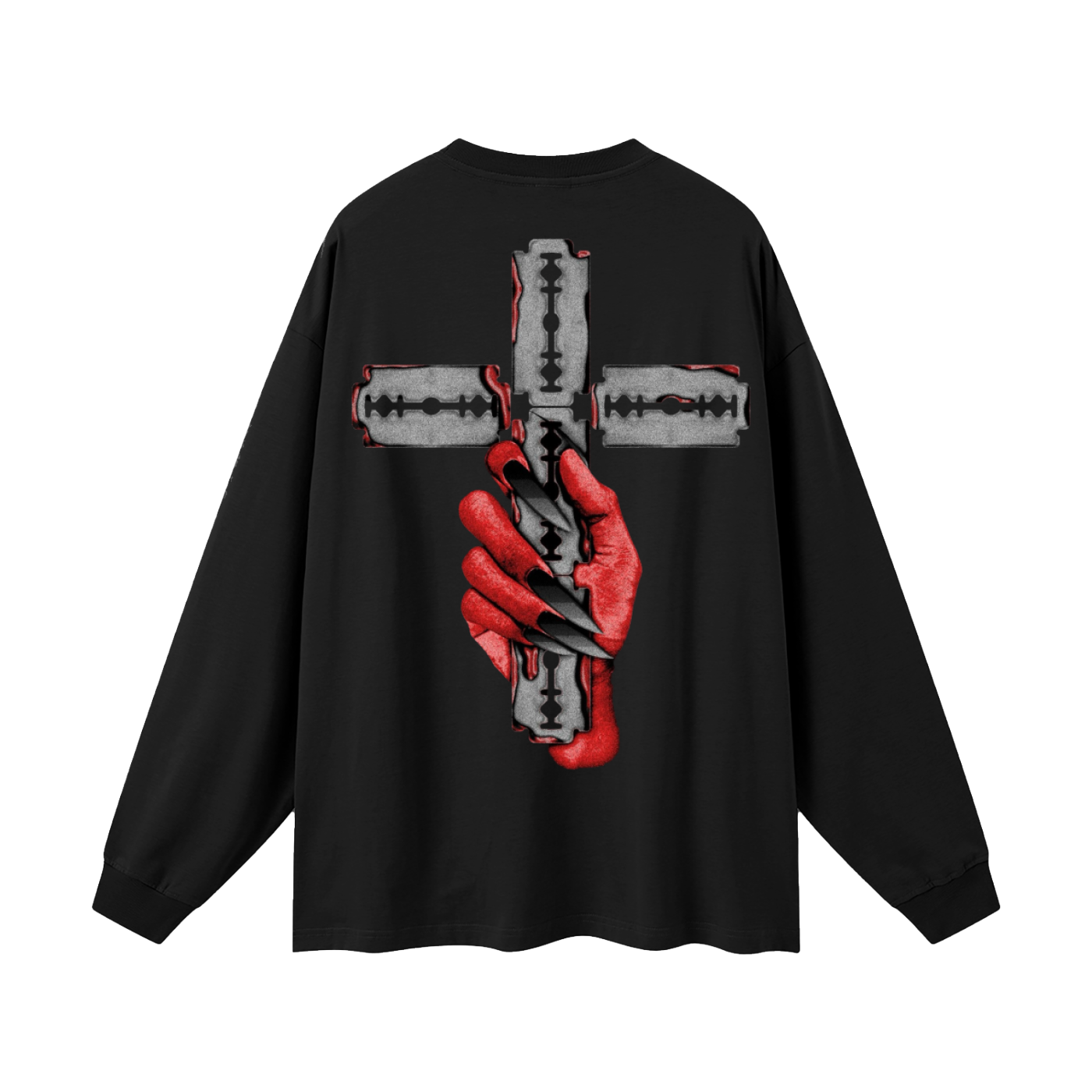 Unisex Long Sleeve Devil Hands