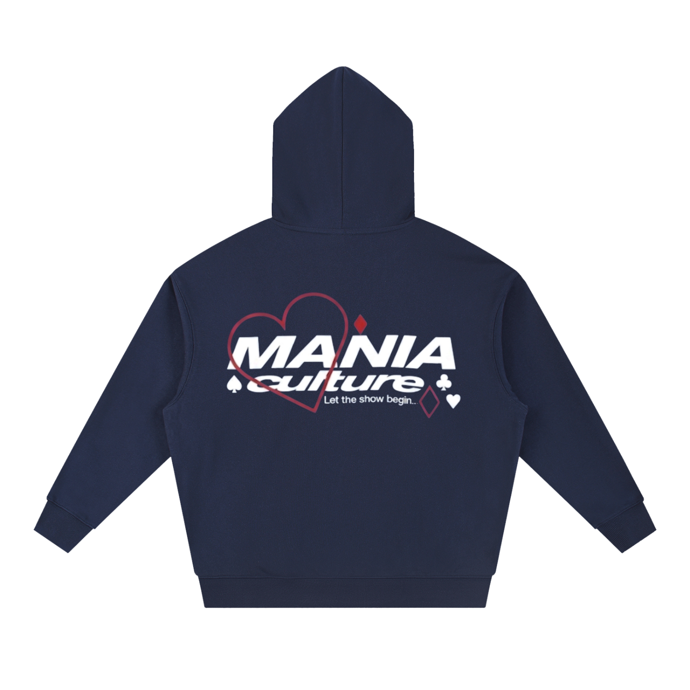 Cards Drop-Shoulder Hoodie