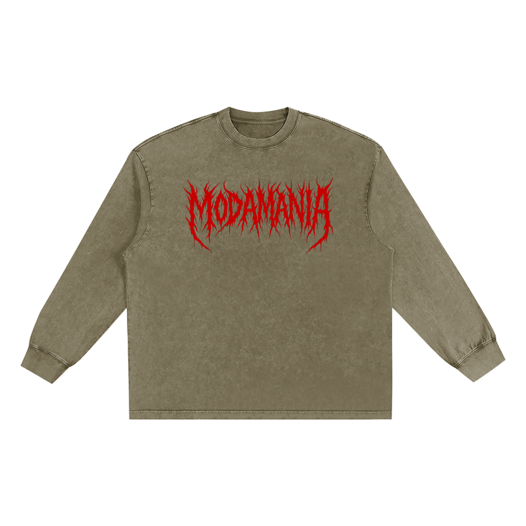 Snow Washed Frayed Edge T-Shirt