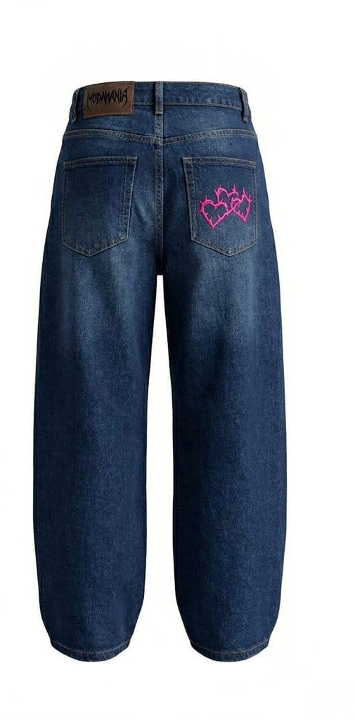 Baggy jeans Chain Hearts