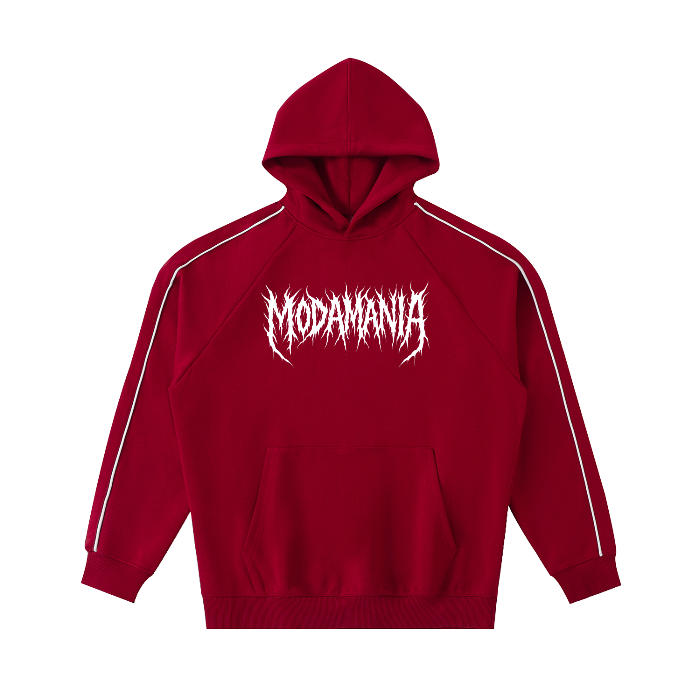 Contrast Piping Raglan Hoodie