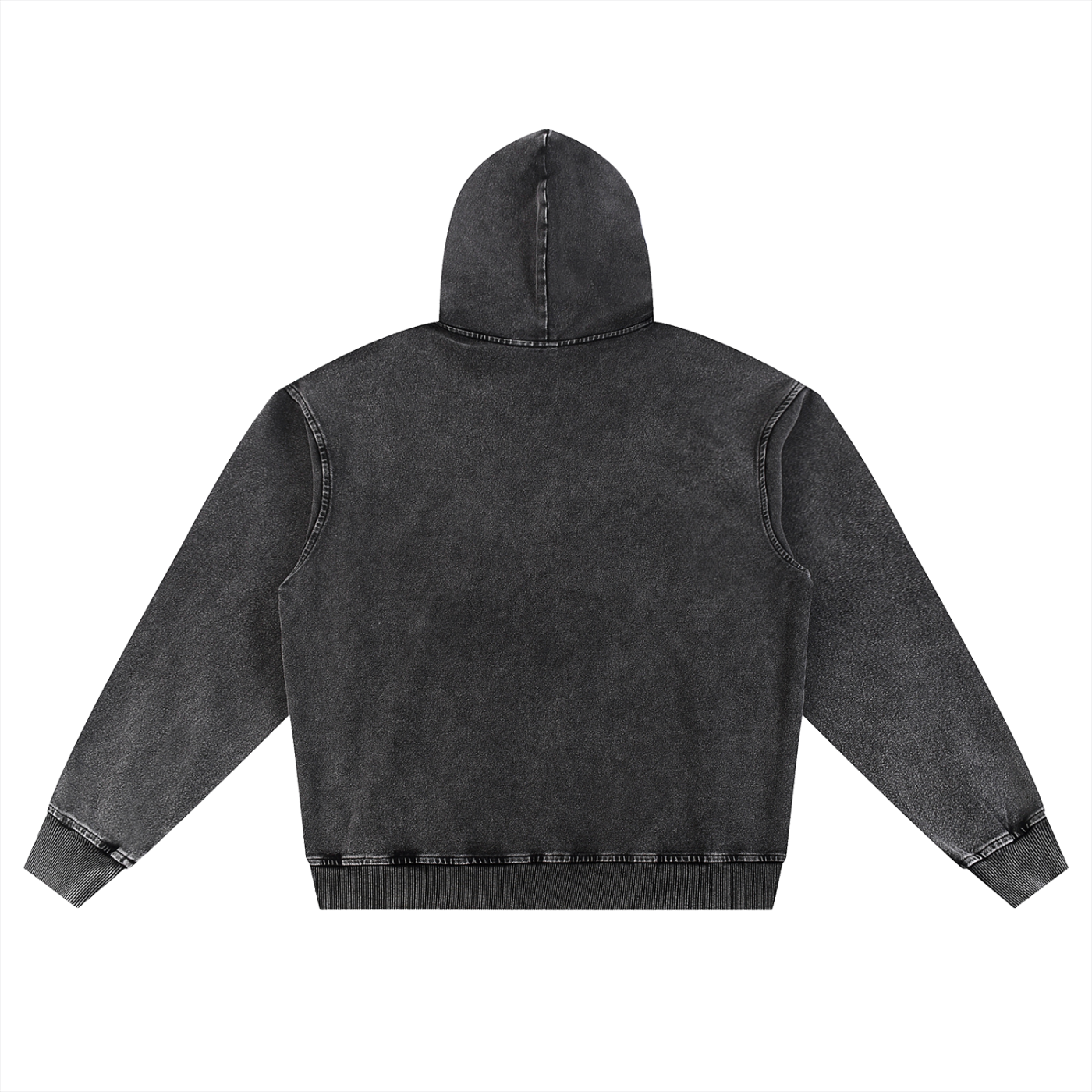 Snow Wash Oversized Hoodie White