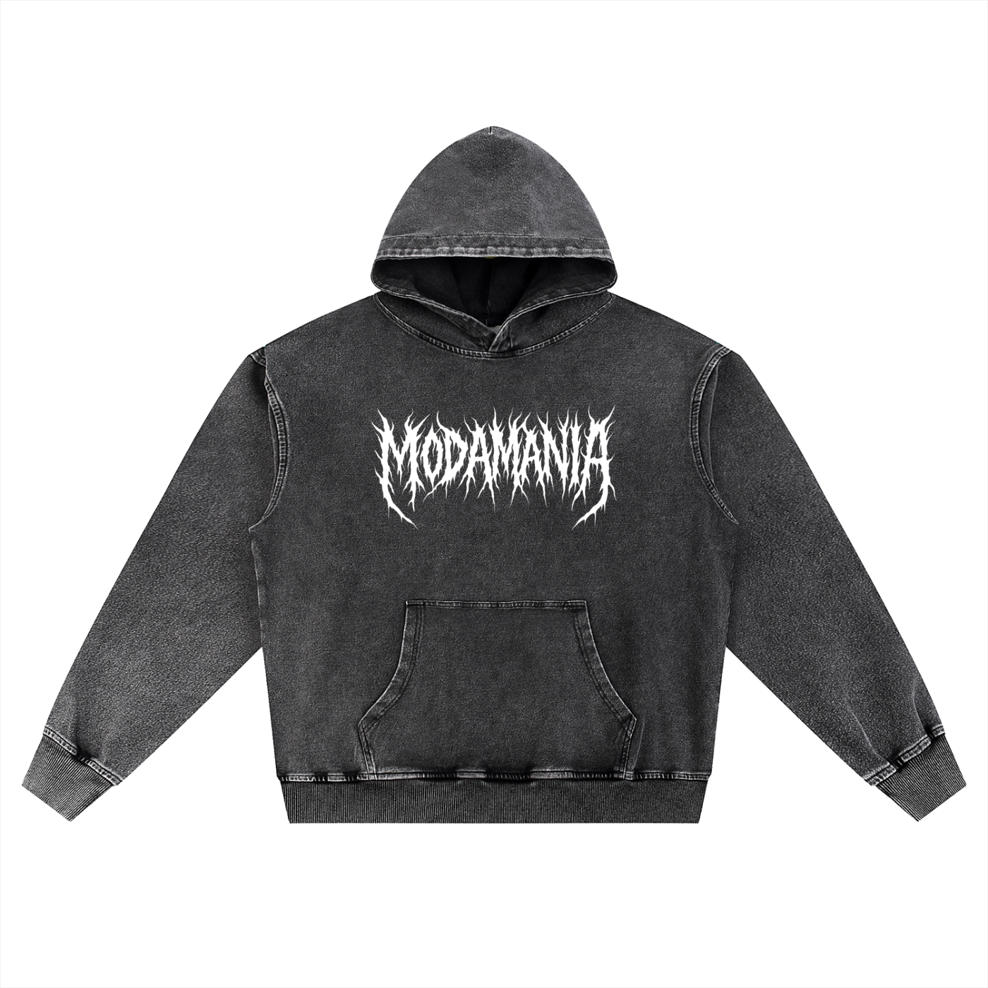 Snow Wash Oversized Hoodie White