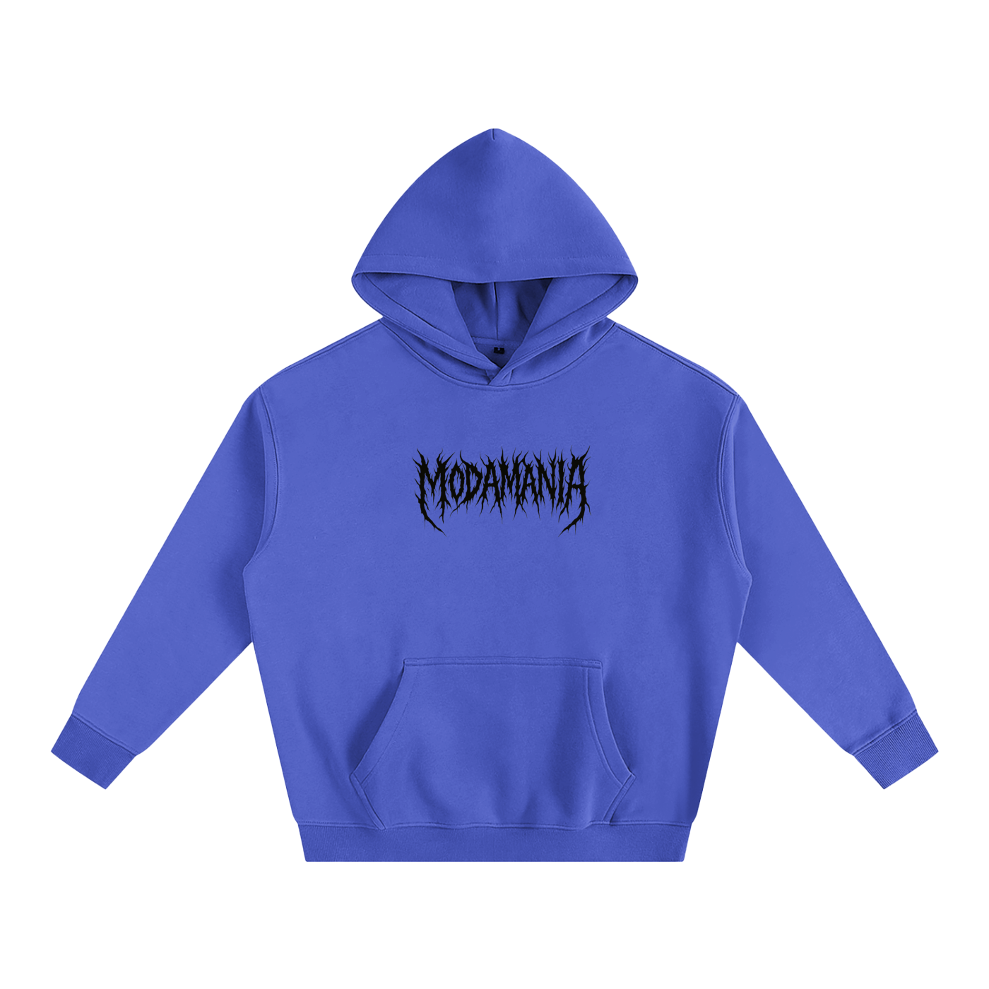 Oversize Fleeced Hoodie Blue/black