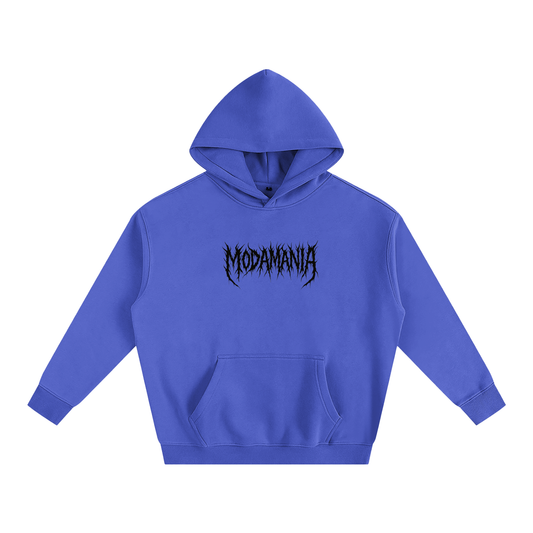 Oversize Fleeced Hoodie Blue/black