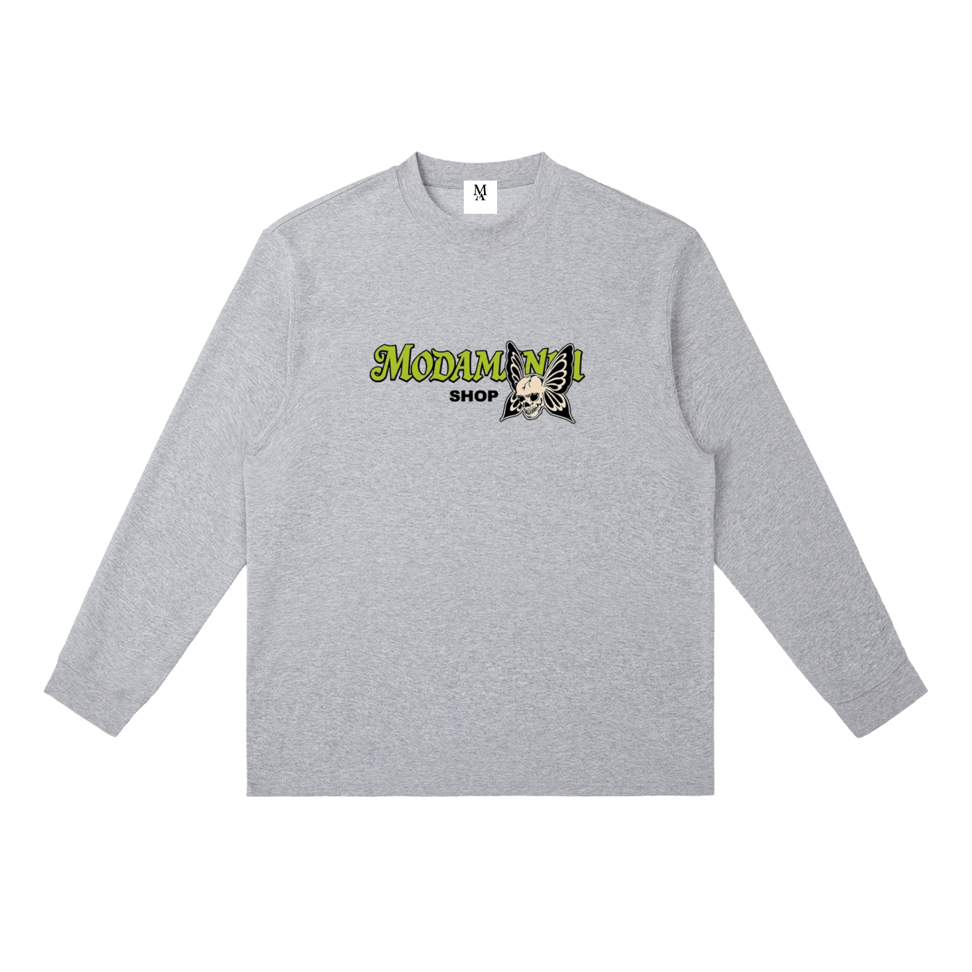 Essential Crewneck Long-Sleeve T-Shirt butterflies