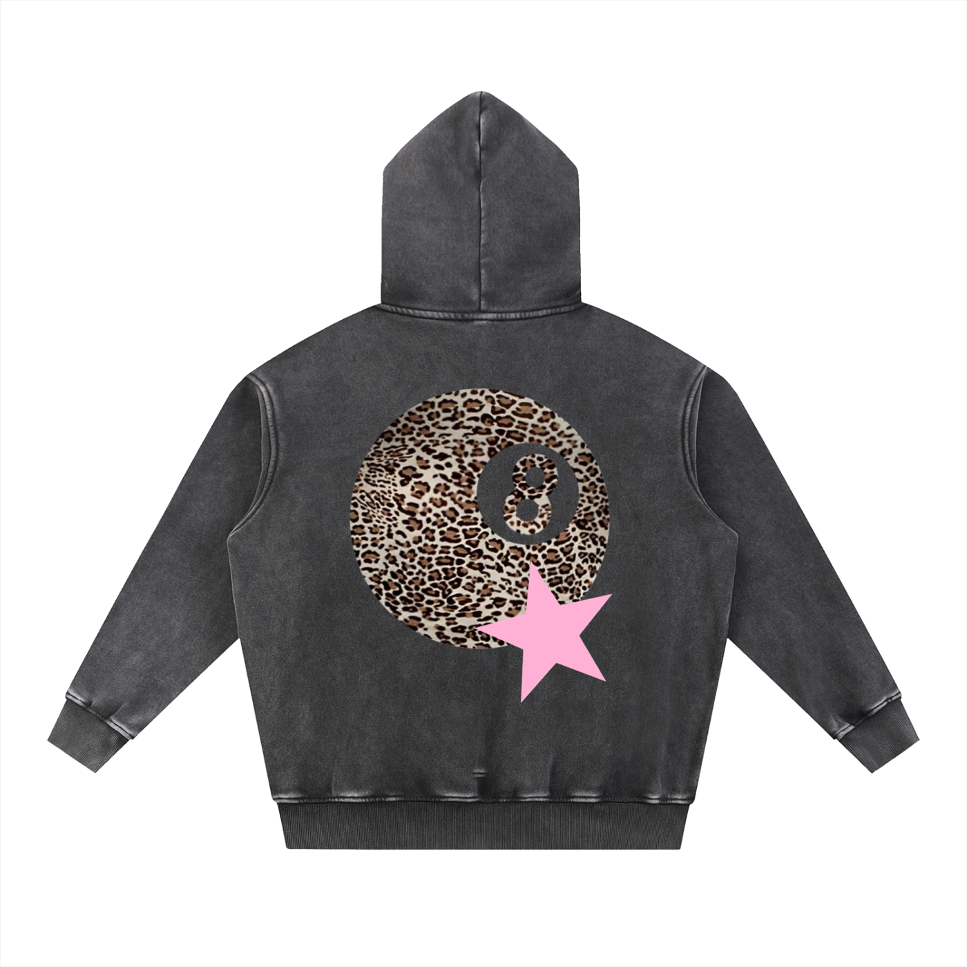 Snow Wash Fleece Oversize Hoodie