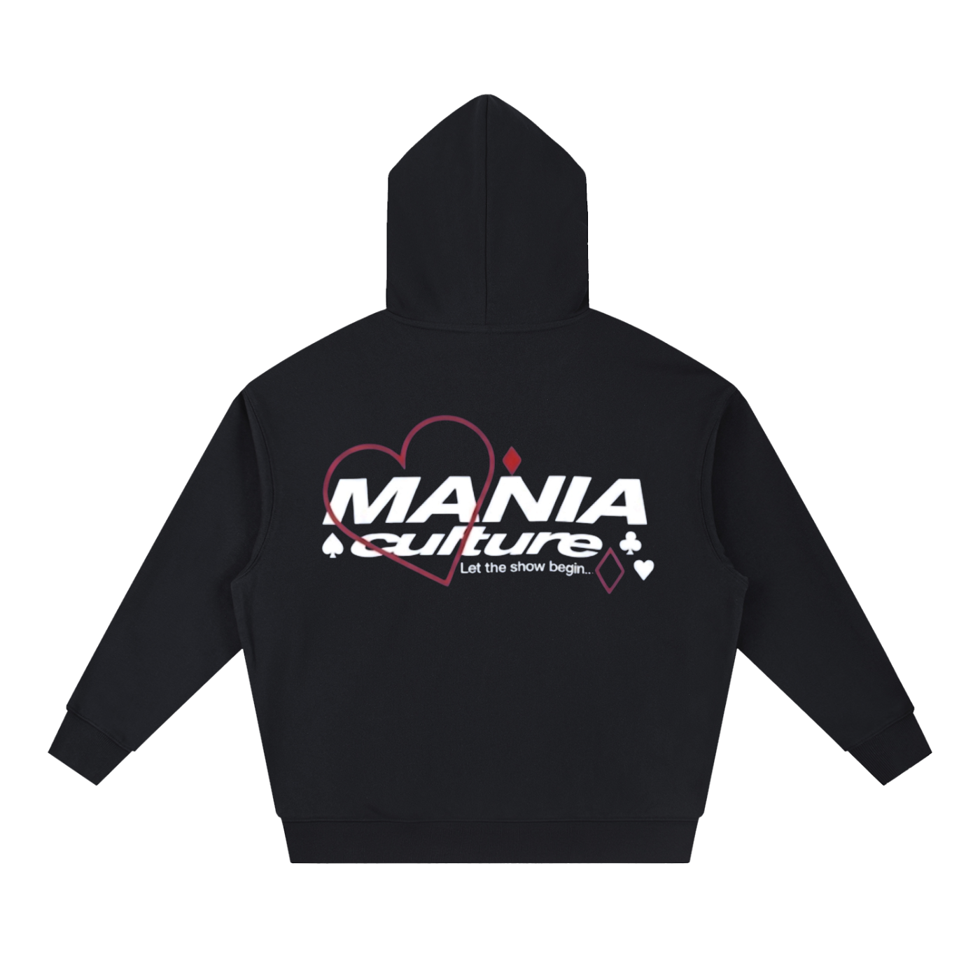 Cards Drop-Shoulder Hoodie