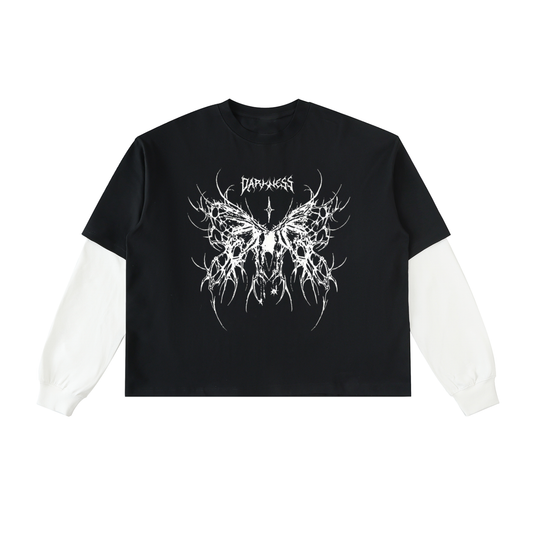Layered Contrast Sleeve white